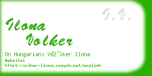 ilona volker business card